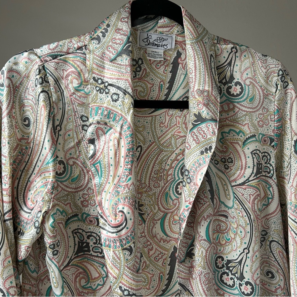 Jo Intimates Paisley Robe - Picture 5 of 7